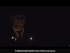 xCHIMERA - softcore fetish intercourse with dark-hued Luna Corazon