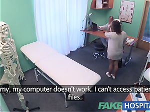 FakeHospital puny sizzling Russian teenage gets snatch munched